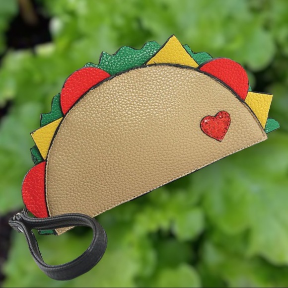 I LOVE TACOS Haute Stuff Taco Clutch Wristlet Handbag - Picture 4 of 7